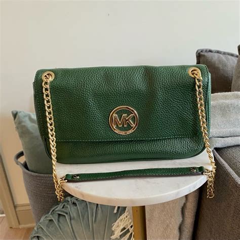 michael kors hunter green doctor bag|Michael Kors purses green.